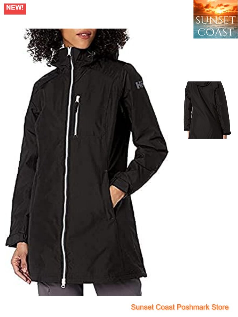 Helly Tech Waterproof Ski Jacket Hooded PrimaLoft Insulated Long